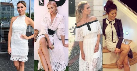 Biała koronkowa sukienka - hit lata