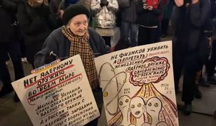 77-latka zatrzymana przez rosyjską policję. Protestowała przeciwko wojnie