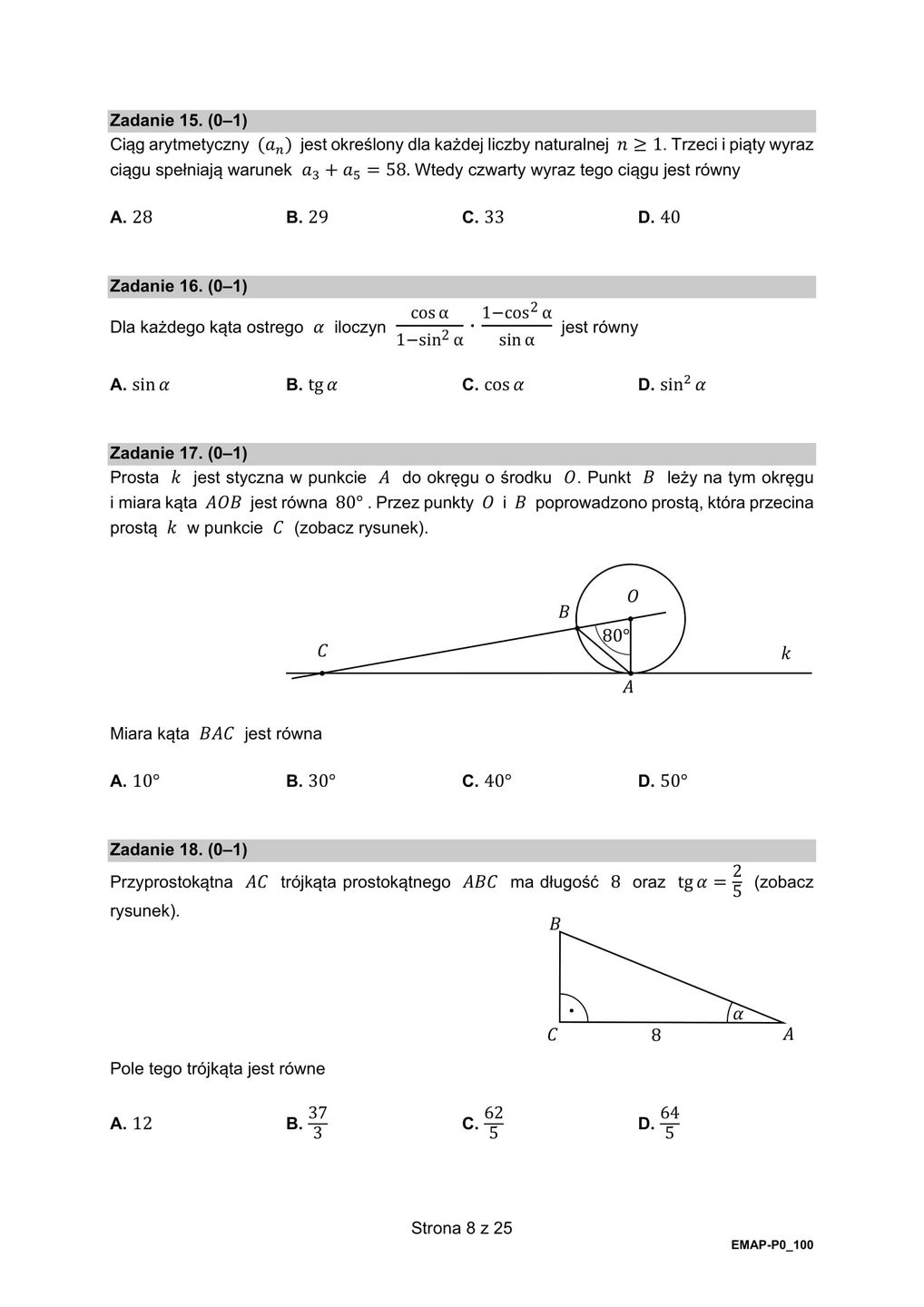 Matura z matematyki 2021. Arkusze CKE na poziomie podstawowym. 