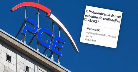 Nowa metoda oszustów. "Na nadpłatę z PGE". Policjantka pokazała mail