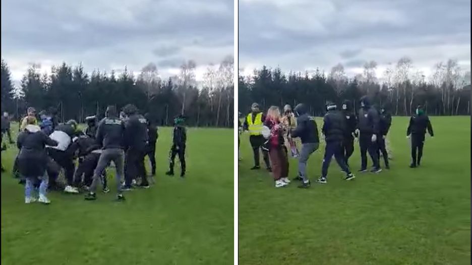 Pseudokibice zaatakowali rodziny z dziećmi / Zdj. MKS Sparta Szamotuły