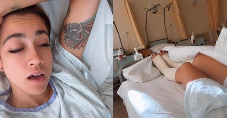 Przerażona Maja Hyży nadaje ze szpitalnego łóżka: "Mam SCHIZY. Trzymajcie kciuki, żebym się obudziła"