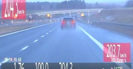 Kobieta pędziła za potrzebą 204 km/h. Niecodzienna sytuacja na S5