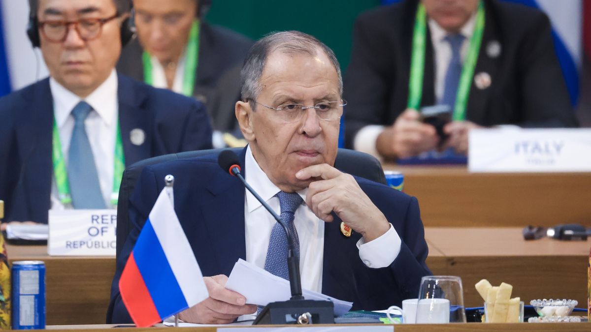 Sergey Lavrov attends G20 Leaders Summit in Brazil
RIO DE JANEIRO, BRAZIL - NOVEMBER 18: (----EDITORIAL USE ONLY - MANDATORY CREDIT - 'RUSSIAN FOREIGN MINISTRY / HANDOUT' - NO MARKETING NO ADVERTISING CAMPAIGNS - DISTRIBUTED AS A SERVICE TO CLIENTS----) Russian Foreign Minister Sergey Lavrov attends G20 Leaders Summit in Rio de Janeiro, Brazil on November 18, 2024. (Photo by Russian Foreign Ministry / Handout/Anadolu via Getty Images)
Anadolu
foreign minister of russia, g20, g20 leaders, russian foreign minister