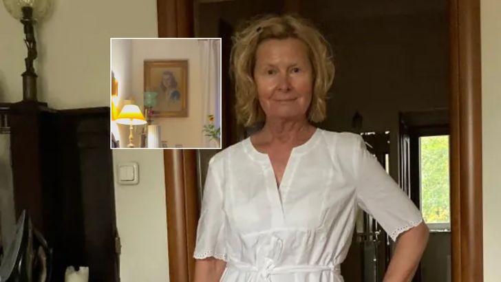 Tak żyje Barbara Bursztynowicz. Drewniana rezydencja pełna obrazów