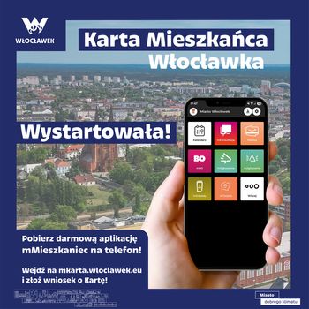 Włocławek: Karta Mieszkańca już jest! Na razie tylko w wersji wirtualnej