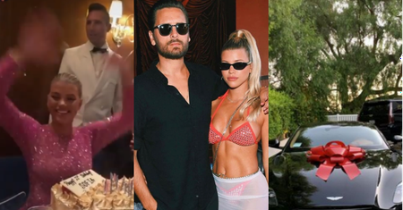 21. urodziny Sofii Richie w Las Vegas: różowy kombinezon z kryształkami Swarovskiego i warty 800 TYSIĘCY ZŁOTYCH Aston Martin od chłopaka