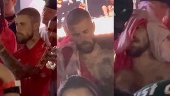 Justin Bieber znowu poszedł w tango. Niepokojące zdjęcia WYCIEŃCZONEGO (?) gwiazdora z "męskiej" imprezy obiegły sieć