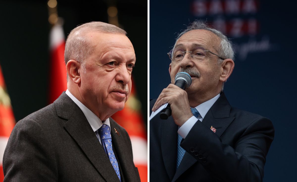 Wybory w Turcji. Na zdjęciach Recep Tayyip Erdogan i Kemal Kilicdaroglu