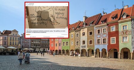 Poznaniak oburzony. Wulgarne napisy i rysunki na pudełku od pizzy