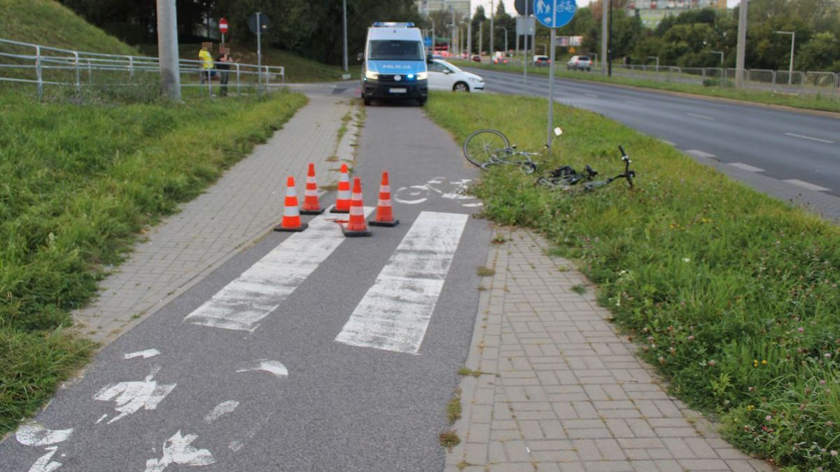 Zderzenie rowerzystów na ścieżce rowerowej wzdłuż ul. Armii Krajowej w Lublinie