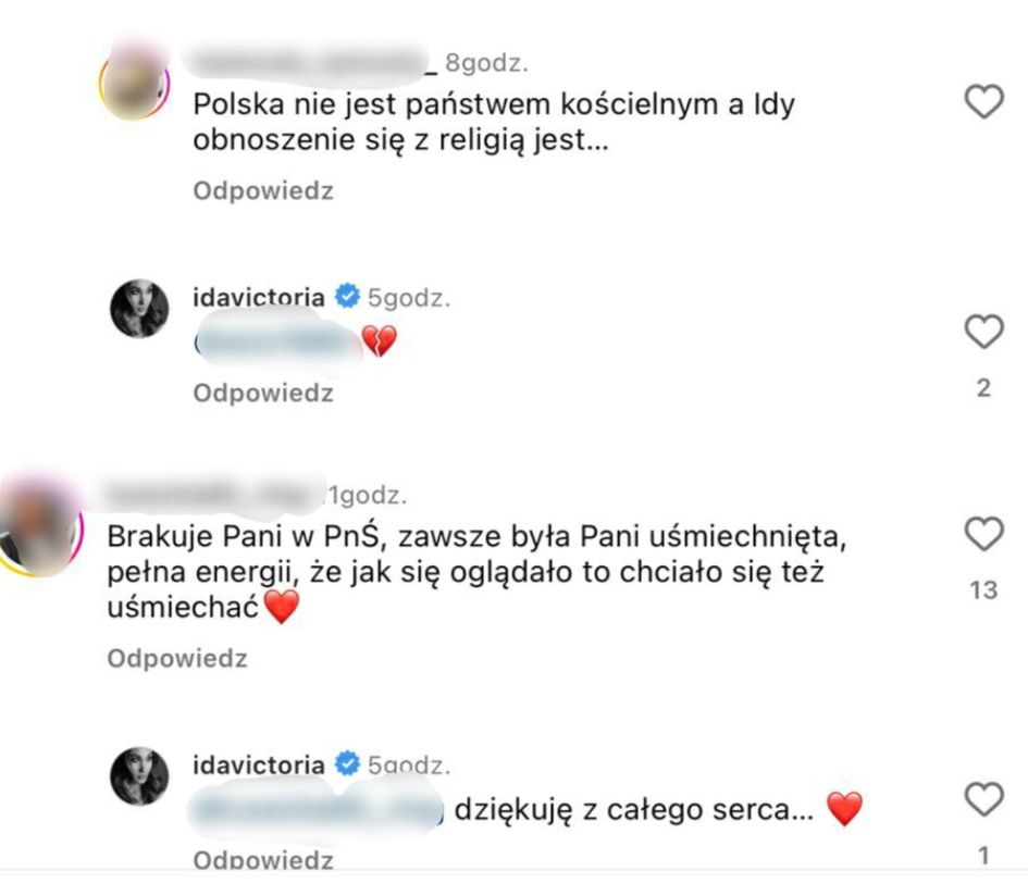 Ida Nowakowska reaguje na zwolnienie
