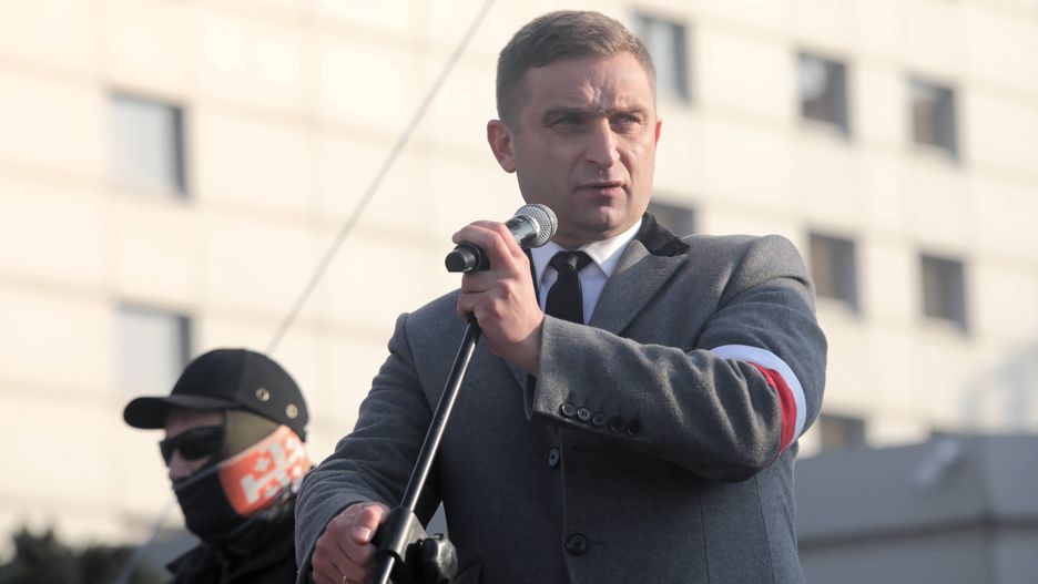 Prezes Stowarzyszenia Marsz Niepodległości Robert Bąkiewicz
