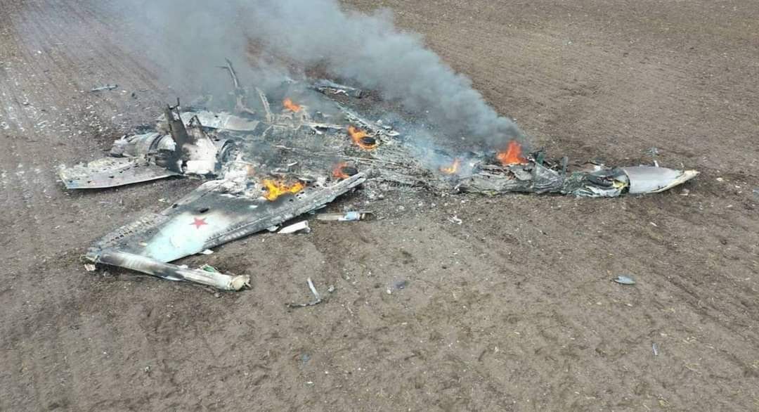 Siły ukraińskie zestrzeliły rosyjskiego myśliwca Su-35