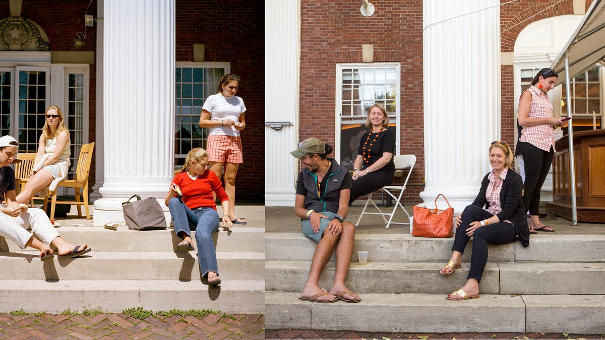 Pokazała 17 lat różnicy między portretami tych samych osób 1