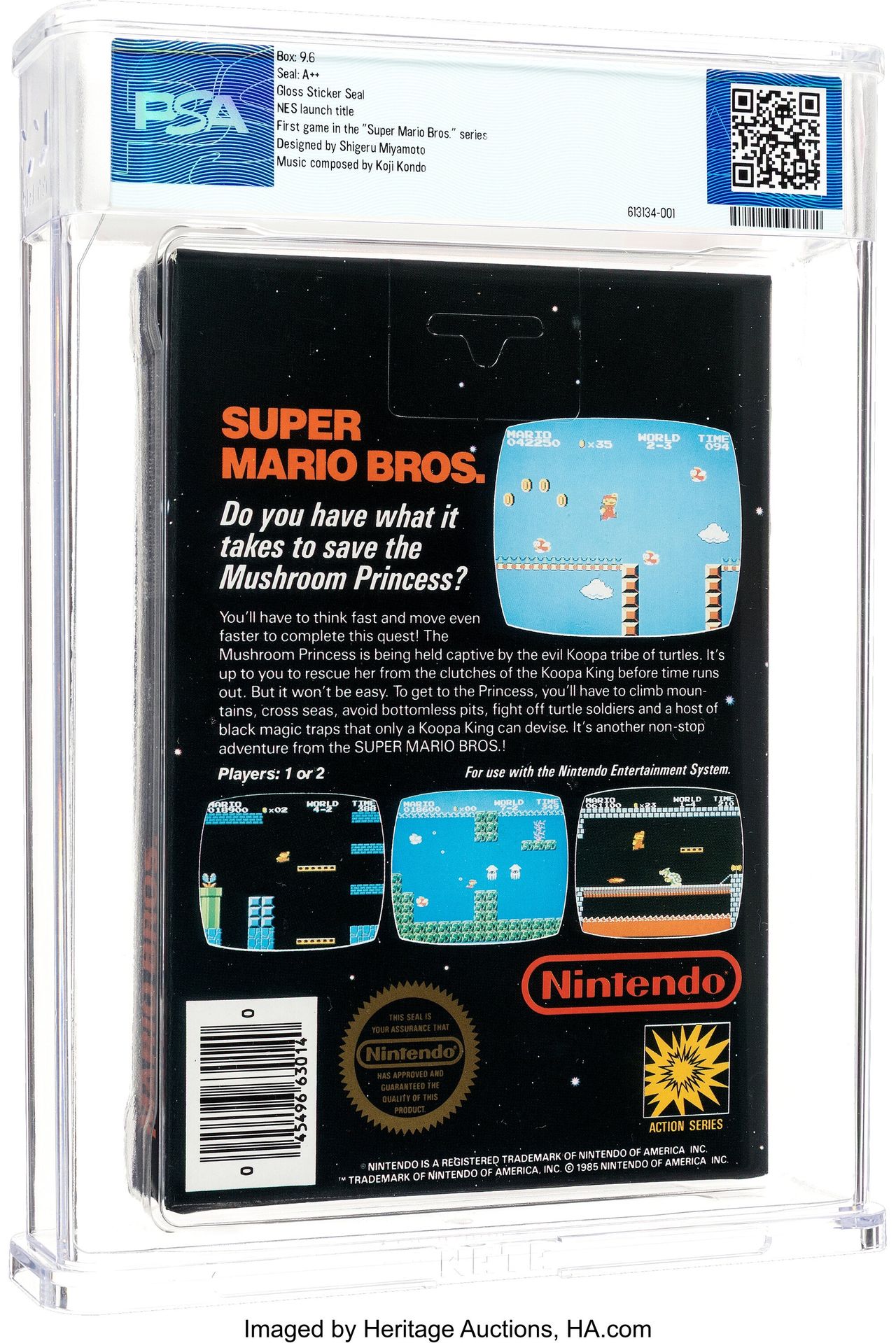 Ekstremalnie rzadki egzemplarz "Super Mario Bros."