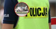 Pijany policjant rozbił samochód i uciekł do lasu
