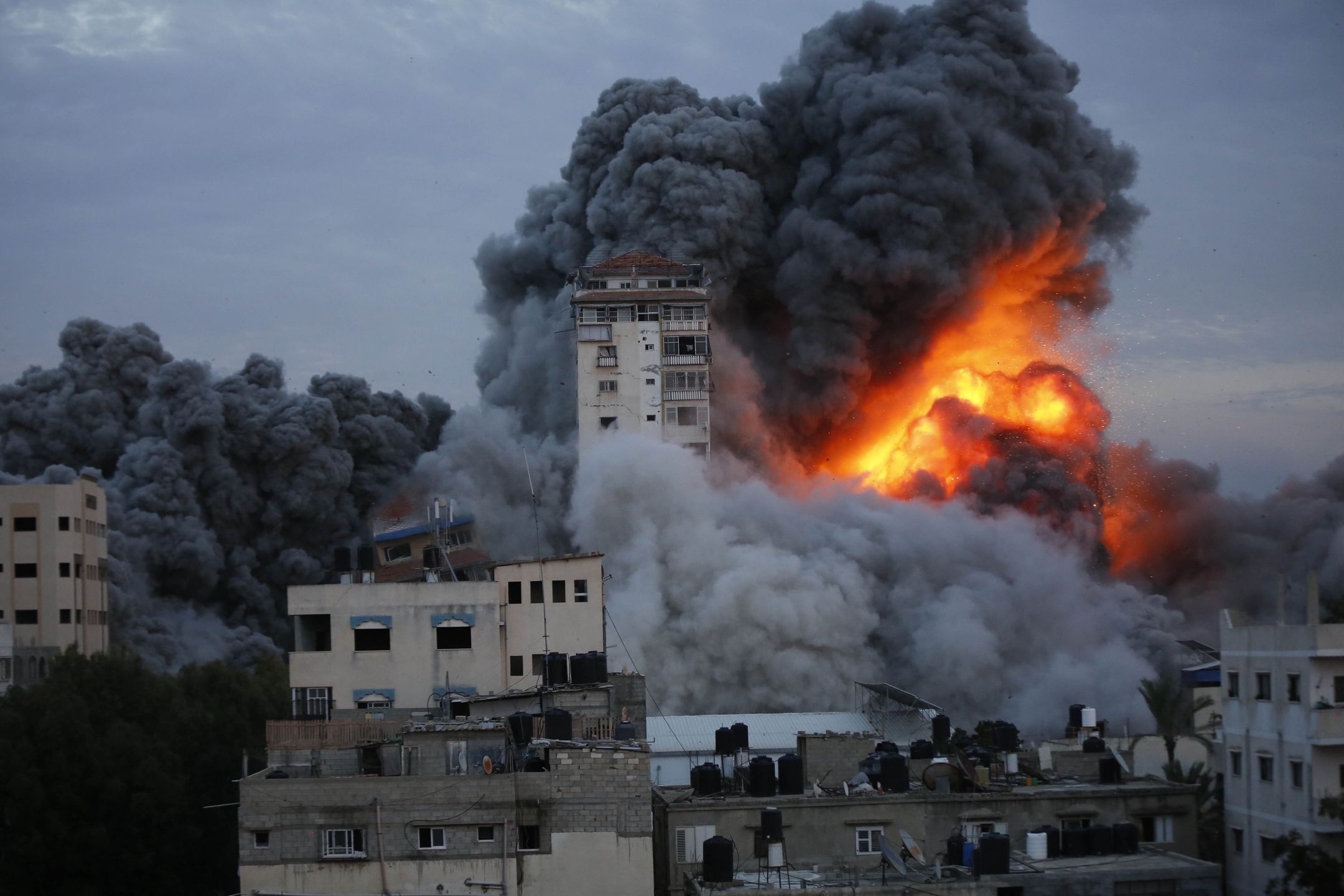 Death toll from Israeli attacks on Gaza rises to 232
GAZA STRIP, GAZA - OCTOBER 07: Smoke and flame rise after Israeli air forces targeting a shopping center in Gaza Strip, Gaza on October 07, 2023. Israeli airstrikes on Gaza Strip launched after a Hamas offensive has killed at least 232 Palestinians, the territory's Health Ministry said on Saturday. (Photo by Ashraf Amra/Anadolu Agency via Getty Images)
Anadolu Agency
airstrike, attack, gaza, israel - palestine conflict, israeli airstrike, palestine