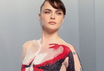 Suknia "namalowana" na ciele. Tak wystąpiła na afterparty po Oscarach