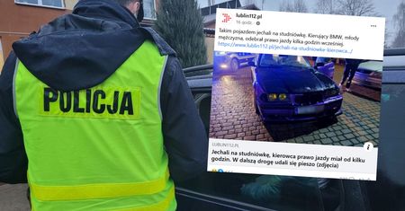 Nastolatkowie jechali na studniówkę. Mundurowi zobaczyli to z daleka
