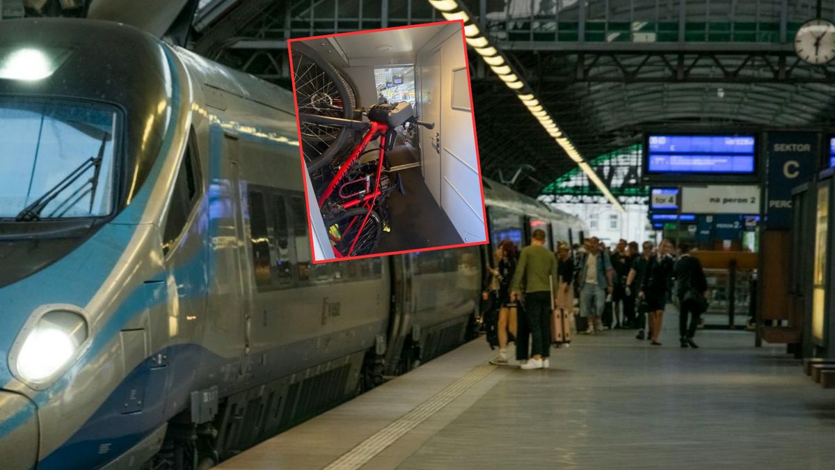  Burza w sieci po zdjęciu z pociągu. Poszło o rower