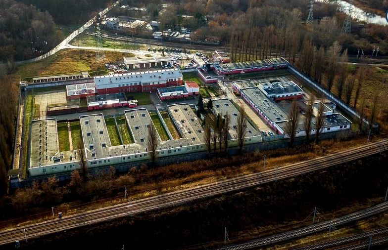Areszt Śledczy Warszawa-Grochów, widok z lotu ptaka