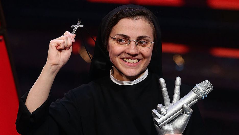 'The Voice Of Italy' Tv Show - Final
MILAN, ITALY - JUNE 05:  Suor Cristina Scuccia poses with 'The Voice of Italy' award on June 5, 2014 in Milan, Italy.  (Photo by Stefania D'Alessandro/Getty Images)
Stefania D'Alessandro
Celebrities, Music, Radio, Television Show