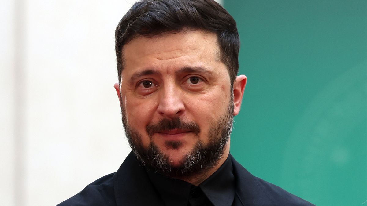 ROME, ITALY - 2025/12/09: Ukrainian President Volodymyr Zelensky during the meeting at Palazzo Chigi. Italian Prime Minister Giorgia Meloni met with Ukrainian President Volodymyr Zelensky at Palazzo Chigi in Rome, for high-level talks focused on bilateral cooperation and the ongoing situation in Ukraine. (Photo by Marco Iacobucci/SOPA Images/LightRocket via Getty Images)