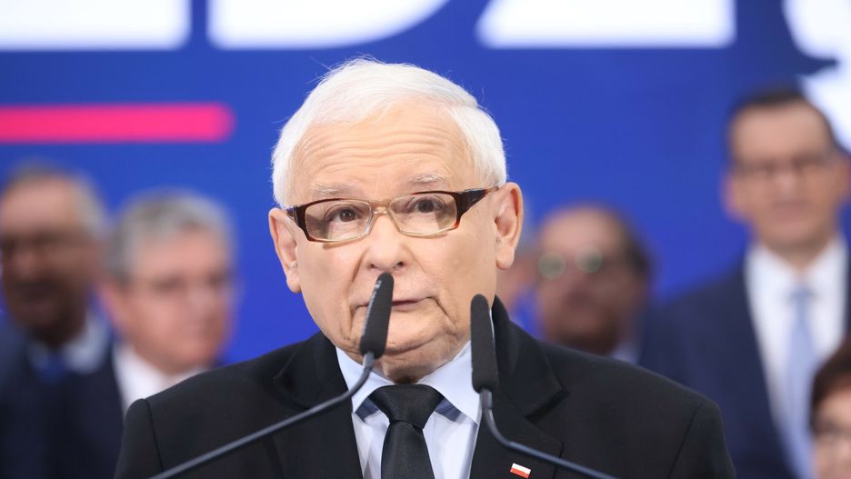 Prezentacja liderów list wyborczych PiS
31.08.2023 Warszawa Prezentacja liderow list wyborczych KW Prawo i Sprawiedliwosc
Fot. Andrzej Iwanczuk/REPORTER
N/z: Jaroslaw Kaczynski
Andrzej Iwanczuk/REPORTER