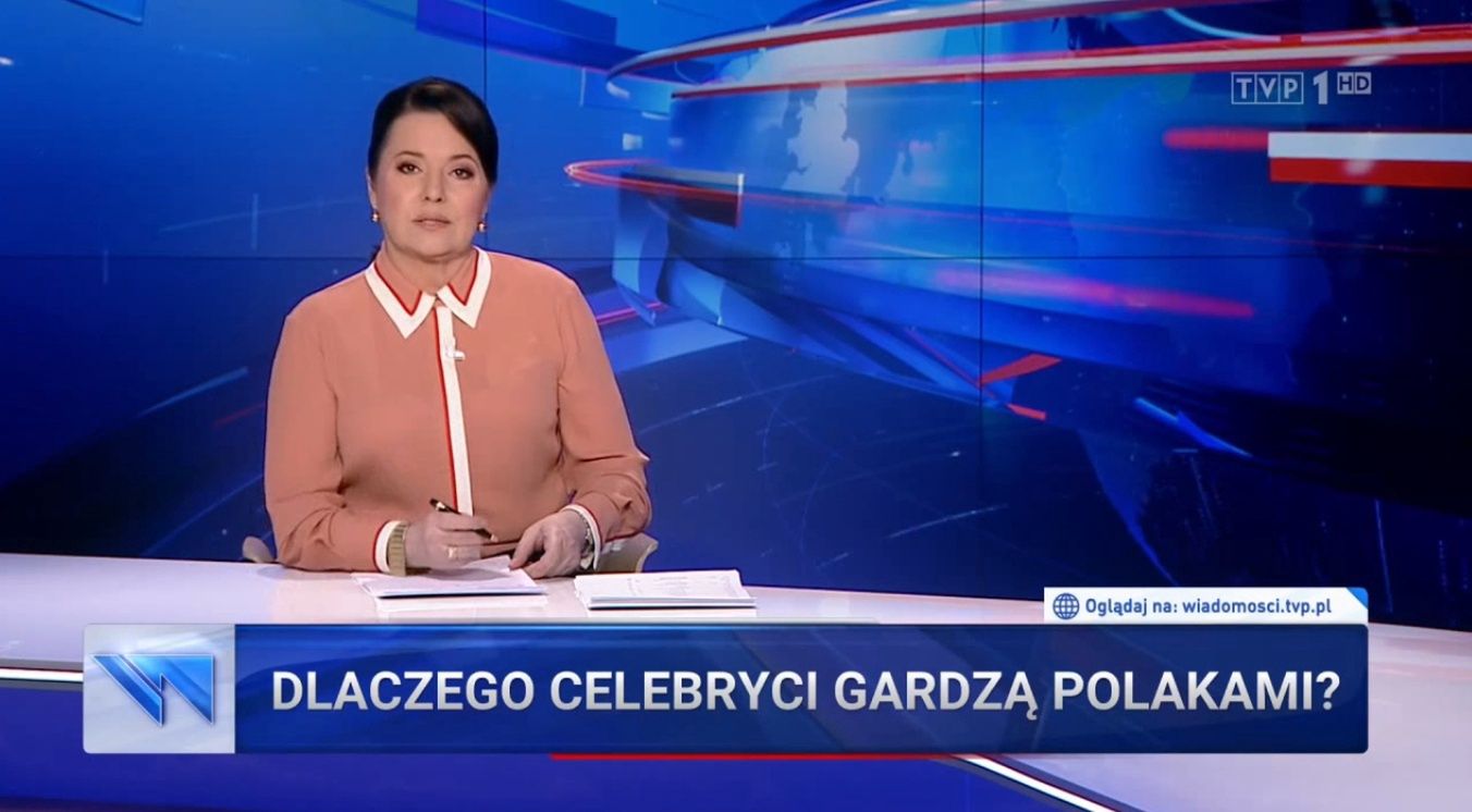 Maciej Stuhr został bohaterem "Wiadomości" TVP. 