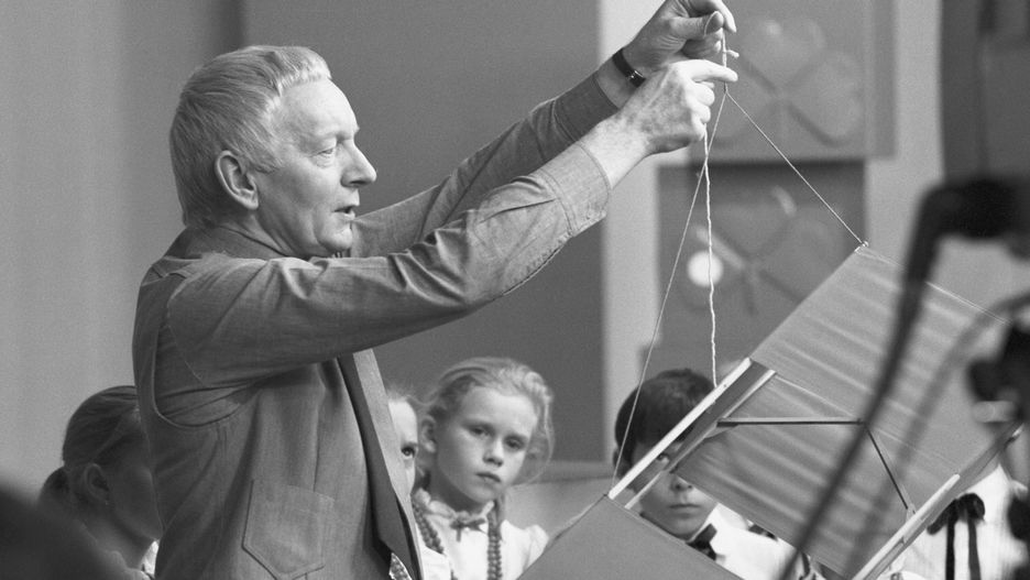 Adam Słodowy w latach 80. w trakcie programu "Zrób to sam"