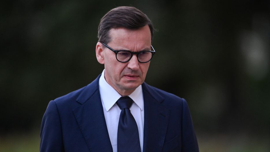 KRAKOW, POLAND  AUGUST 18:
Mateusz Morawiecki MP, former Prime Minister of Poland, arrives to join Jaroslaw Kaczynski, Chairman of the Law and Justice (PiS) party, along with other leading PiS politicians, at Wawel Cathedral for a private monthly mass commemorating President Lech Kaczynski and his wife, Maria, on August 18, 2025, in Krakow, Lesser Poland Voivodeship, Poland.
For more than 15 years, Kaczynski has led these monthly commemorations at Wawel. The ceremonies, approved by the Church hierarchy, remain closed to media coverage and the general public, attended only by PiS leaders and select invitees, and are accompanied by visible police and private security. (Photo by Artur Widak/NurPhoto via Getty Images)