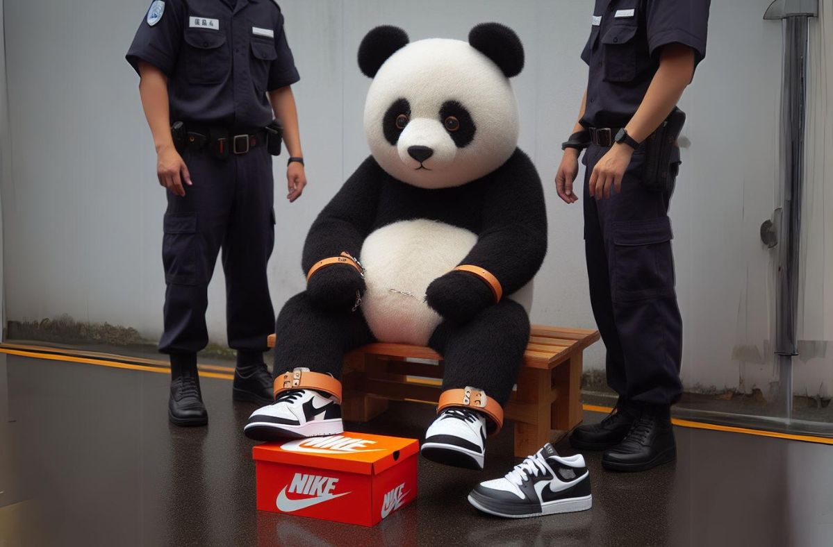The police entered the PandaBuy store.