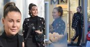 Małgorzata Rozenek w spodniach z tęczowymi lampasami i saszetką Gucci za 3,5 tysiąca buszuje po swoim butiku (ZDJĘCIA)