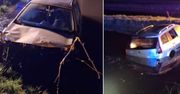 Pijany 19-latek wjechał do stawu w Janowie Lubelskim. Chciał uciec policji, bo nie miał prawa jazdy
