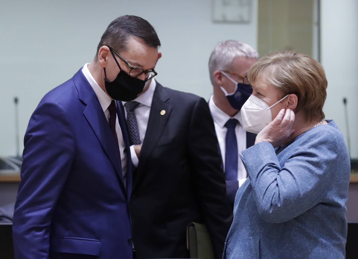 Premier Mateusz Morawiecki i kanclerz Angela Merkel