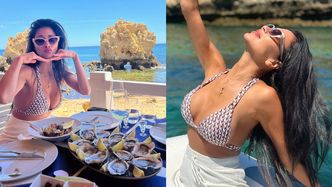 Nicole Scherzinger w bikini prezentuje imponującą formę i raczy się pysznościami na luksusowym jachcie: "Moje szczęśliwe miejsce" (FOTO)