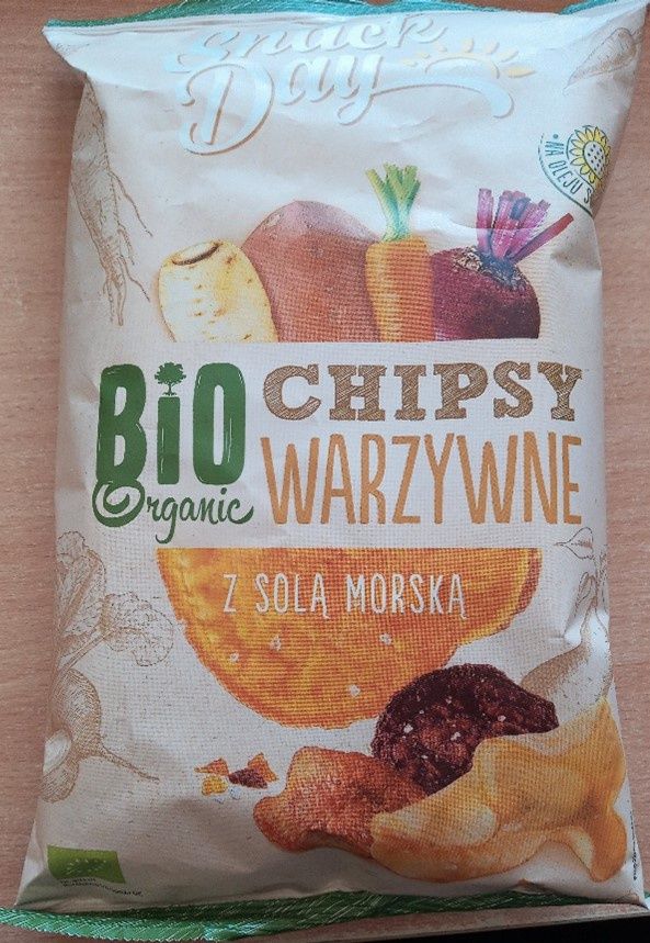 Chipsy warzywne z solą morską z Lidla