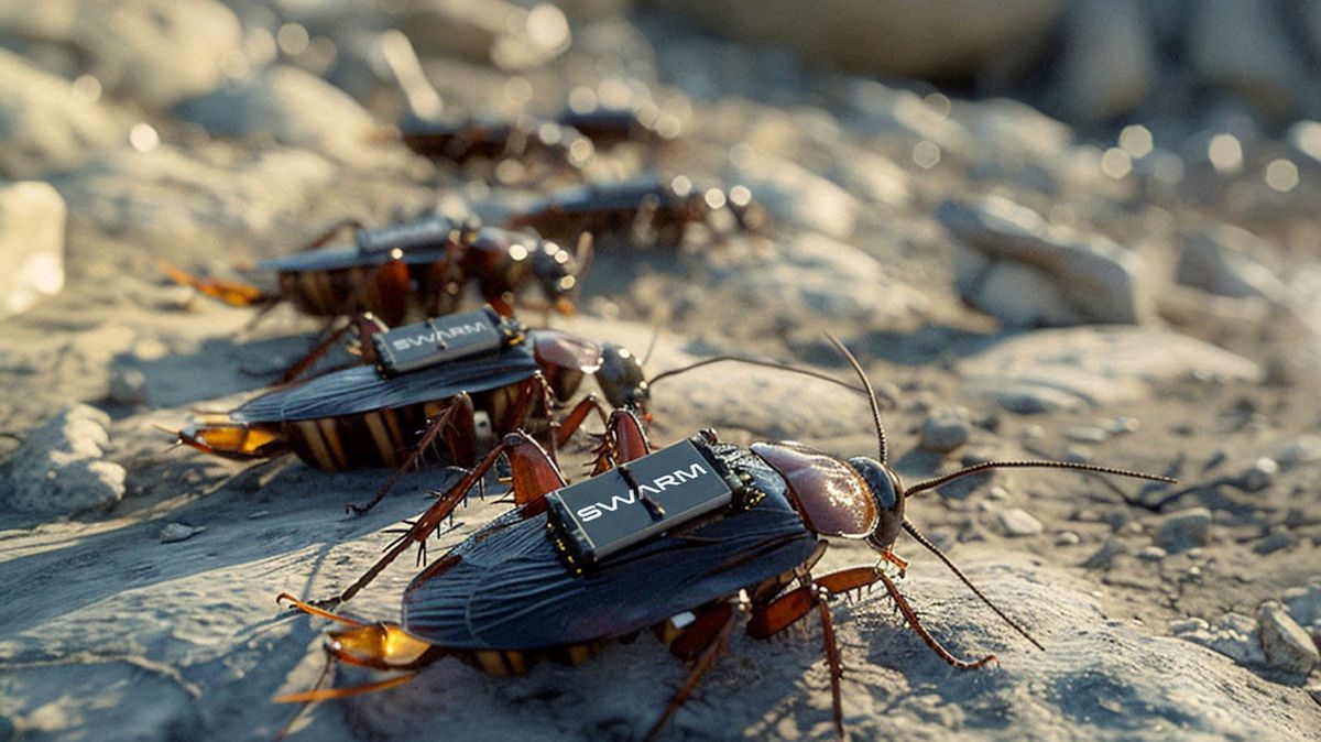 Karaluch w roli zwiadowcy - wizualizacja