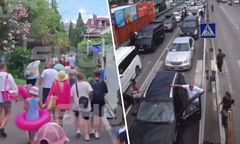 Sparaliżowane lotnisko, panika na plaży. Drony atakują Soczi