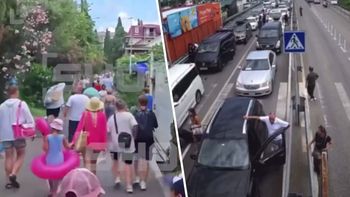 Sparaliżowane lotnisko , panika na plaży. Drony atakują Soczi