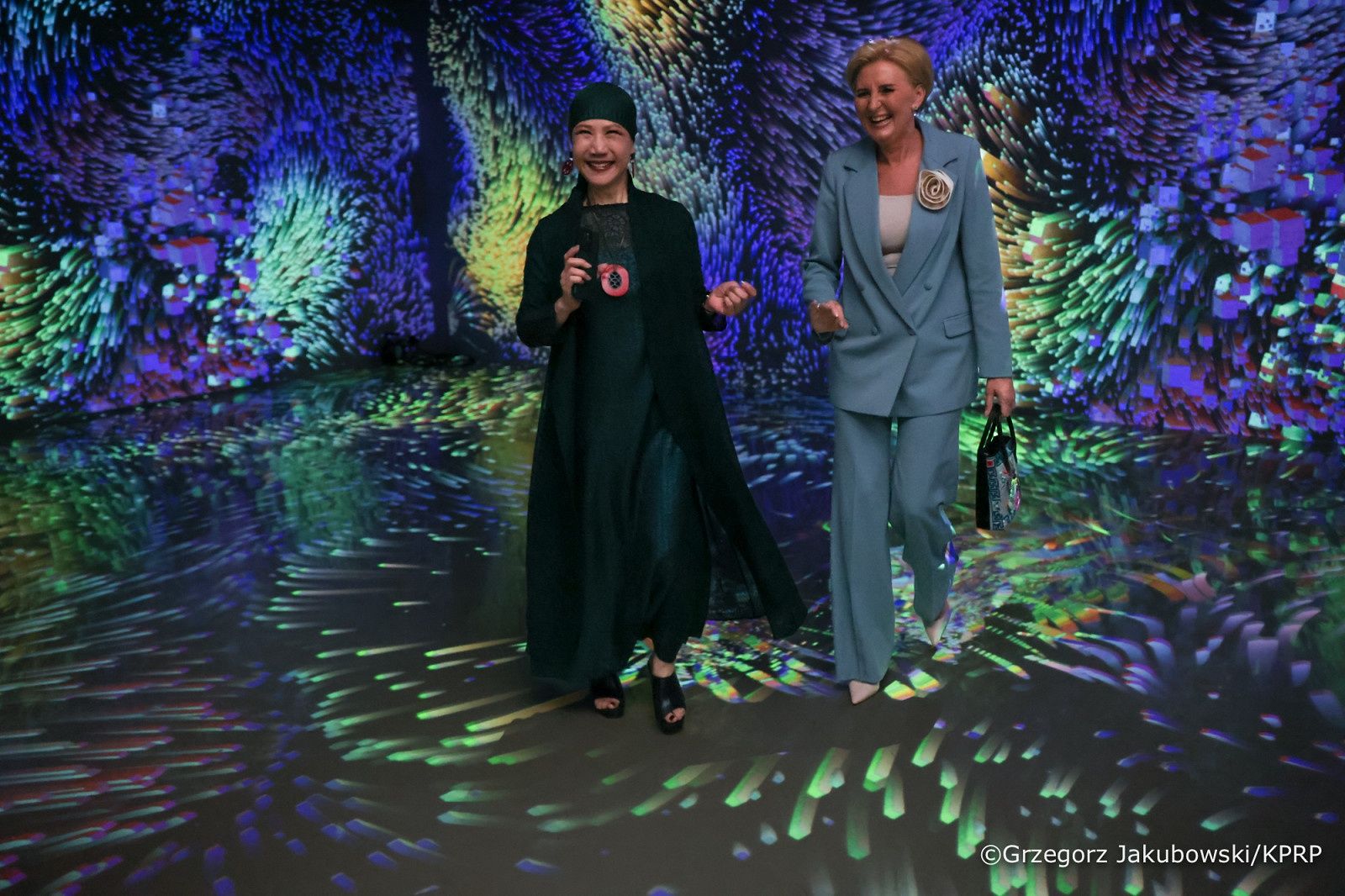 Agata Duda z wizytą w muzeum. Zaskoczyła wyborem stroju.