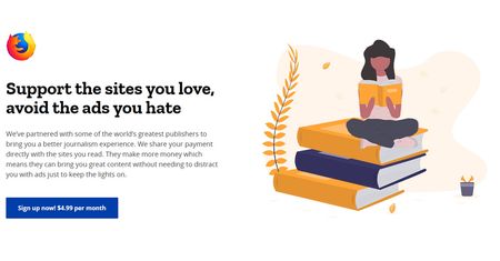 Mozilla zaoferuje „Internet bez reklam” - za 5 dolarów miesięcznie