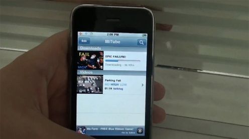 MiTube – aplikacja do ściągania filmików z YouTube’a na dysk iPhone’a