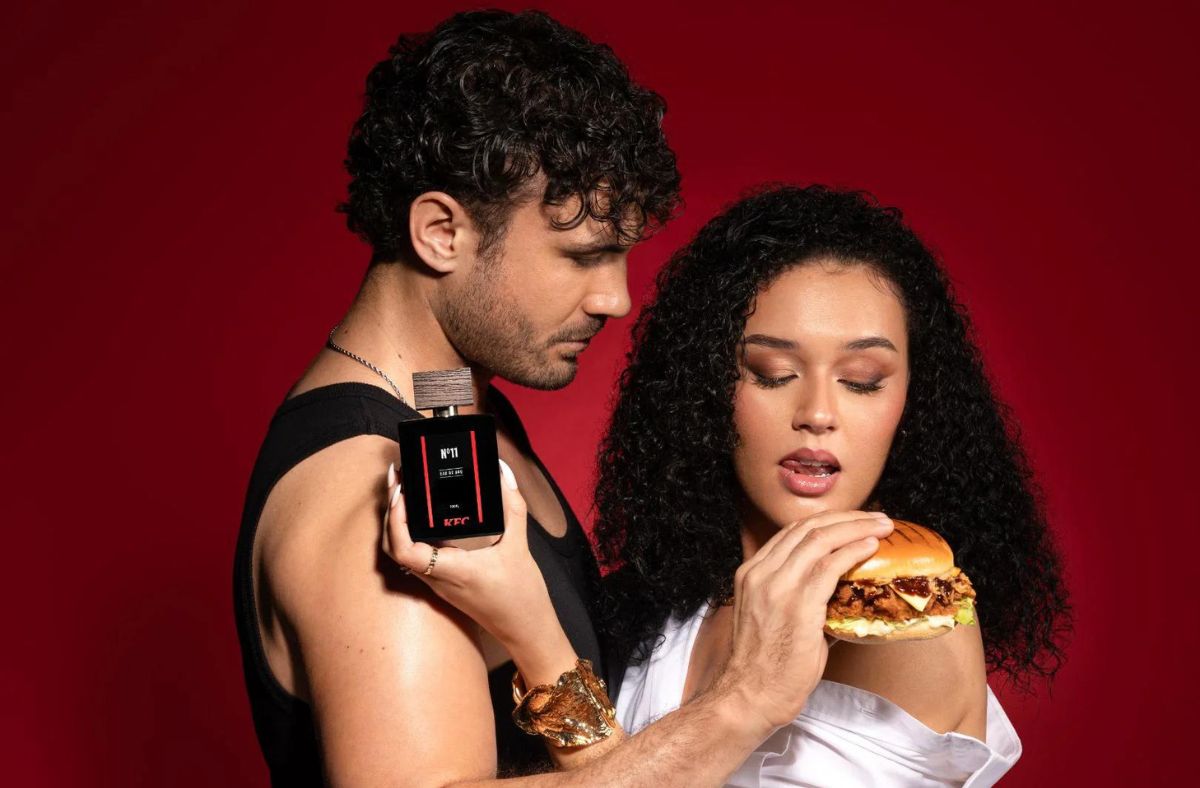 KFC has released a perfume with a BBQ scent.