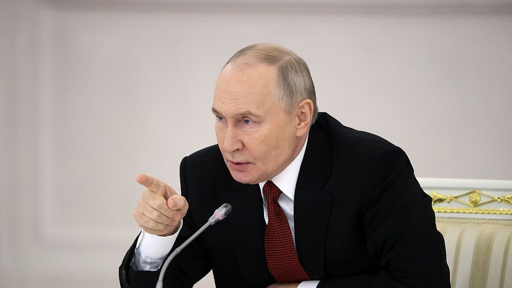 Russian President Vladimir Putin Holds State Council Meeting At The Kremlin
MOSCOW, RUSSIA - DECEMBER 25: Russian President Vladimir Putin gestures while speaking during the State Council Meeting at the Saint George's Hall of the Kremlin, on December 25, 2025 in Moscow, Russia. Putin gathered governors, cabinet members and parties leaders for the State Council meeting, the main topic of which was personnel training. (Photo by Contributor/Getty Images)
Contributor