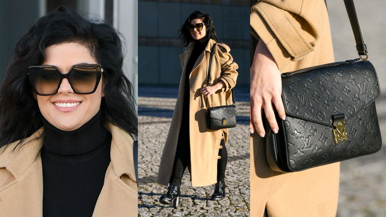 Katarzyna Cichopek wychodzi z budynku TVP