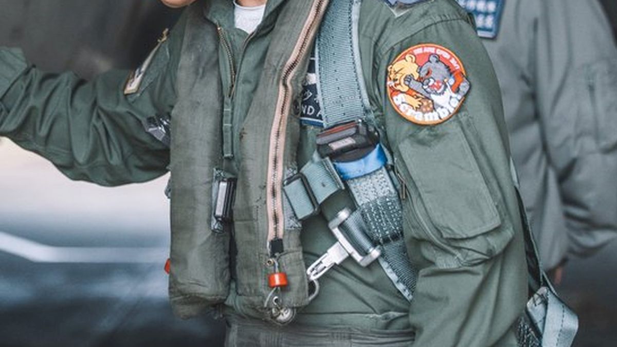 Naszywka jednego z tajwańskich pilotów