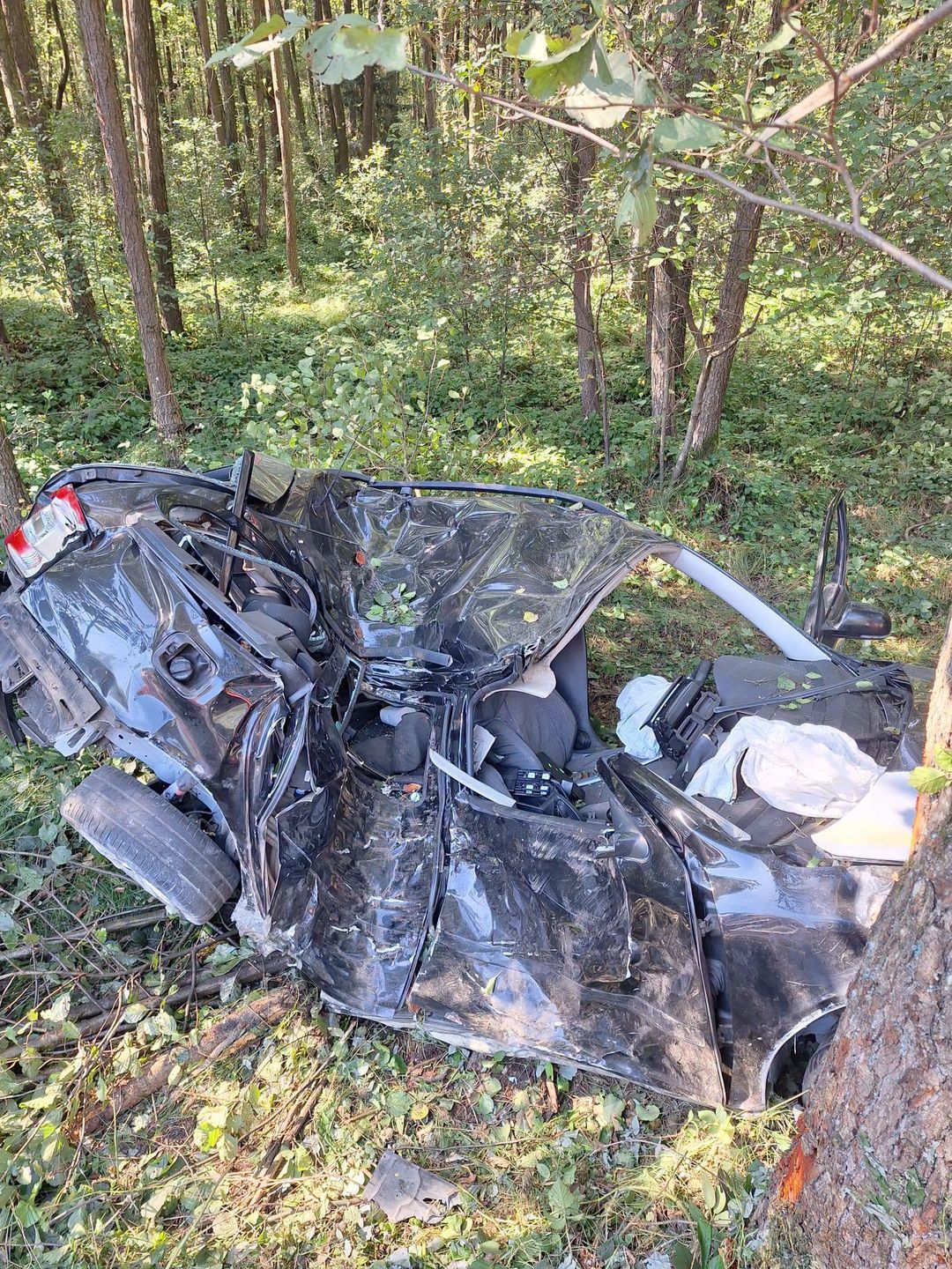 Wypadek drogowy ze skutkiem śmiertelnym.