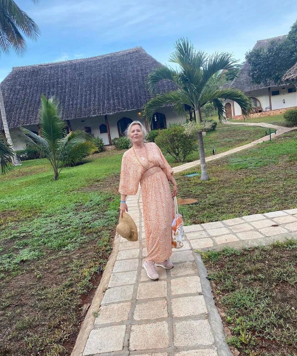 Grażyna Szapołowska na Zanzibarze